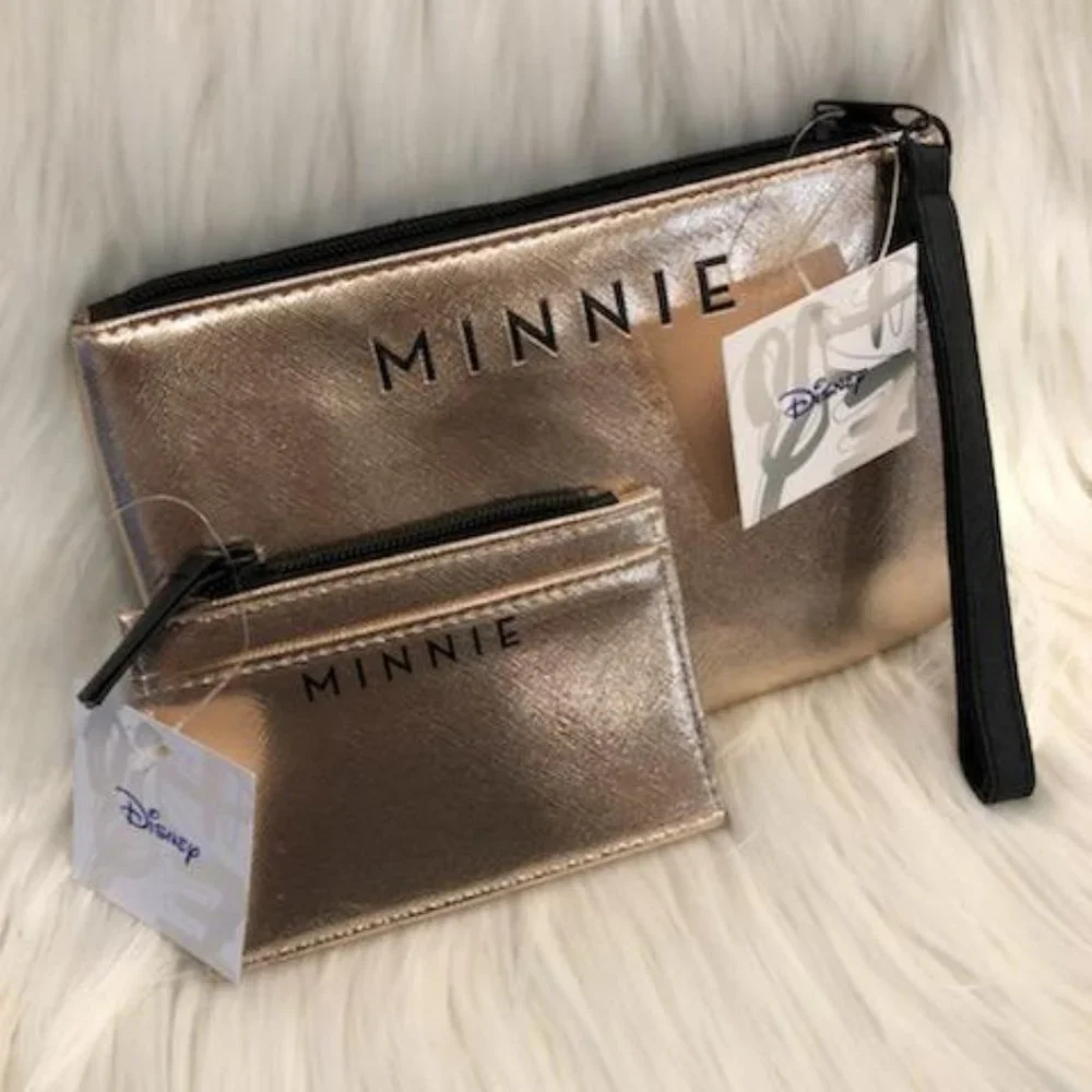 Disney Minnie Mouse Matching Wristlet & Card Case Set